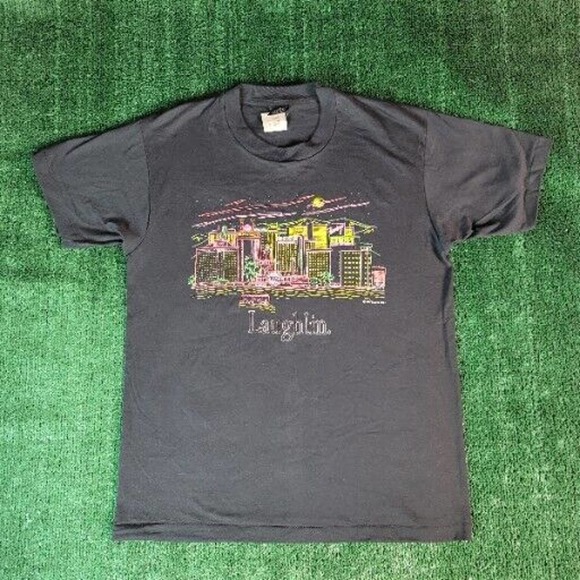 Vintage 90s Laughlin Nevada Shirt XL Harrah’s Edgewater Nugget Flamingo Belle - Picture 2 of 8